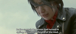 kuroi-no-himitsu:  "As the snow laden winter had turned to spring,  we came