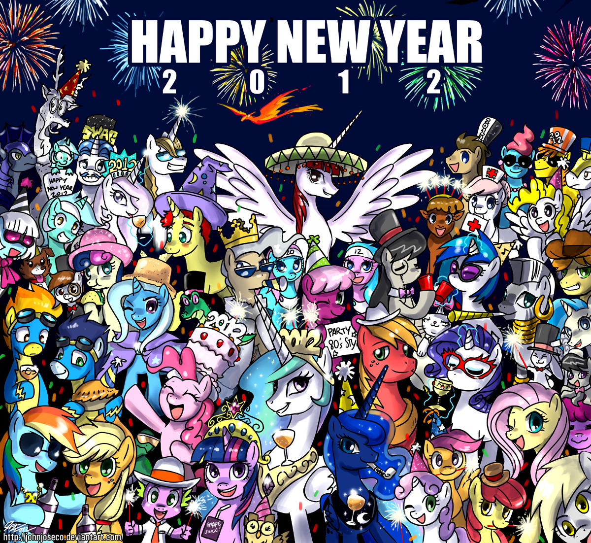 Can&rsquo;t forget about the ponies! Happy New Year 2012!