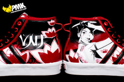  Yay Or Nay?  I.m.o. I Think They Look Pretty Sweet. Id Rock Those :)  Http://Www.pimpmykicks.net/Custom-Kicks/P-M-K-Raw-Adidas-Geisha-Knights/