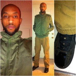#OOTD #Todayskicks #Sneakerholics #WJDYWT 1/1/12 my new fave H&amp;M jacket x dub zeros (Taken with Instagram at The Point at Laurel Lakes)
