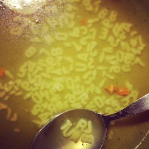 #food #soup #abc #tumblr #nomnomnom (Taken with instagram)