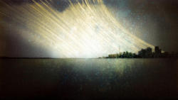 photojojo:  The shutter speed on this pinhole photo was 365 days!  On New Years Eve, Michael Chrisman picked up the camera he placed down one year ago, and the rest is history. A Photo with a Shutter Speed of 365 Days via Reddit  omg o;