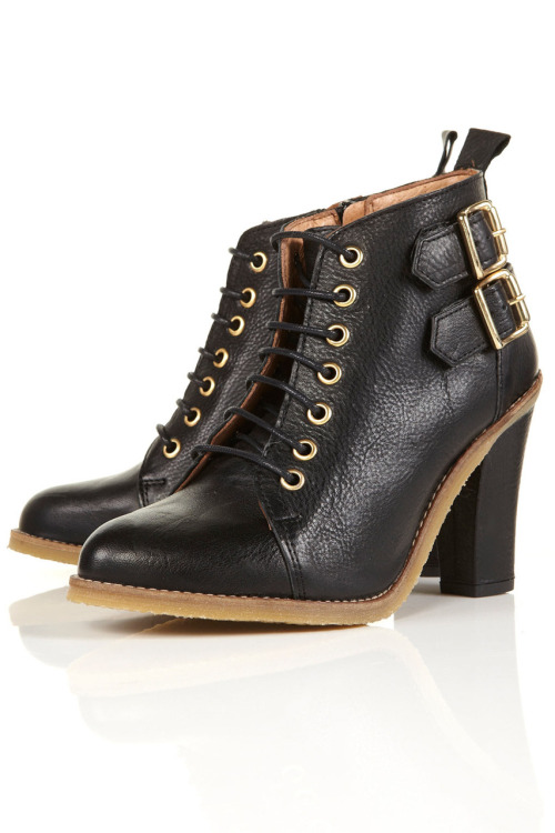 Abbey Gold Trim Lace Up BootTopshop | $156