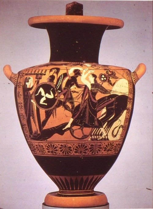 ancienthistorymjh: Achilles drags Hector’s body around walls of Troy