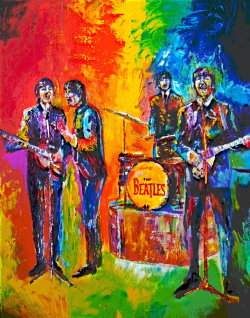 fuckyeahpsychedelics:  “Beatles Hard Days Night” by beatles74i0c 