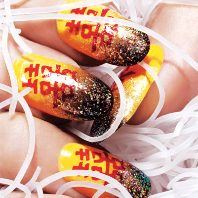 A Chinese New Year manicure from the Maybelline 2012 calendar!  See all the photos on nylonmag.com
