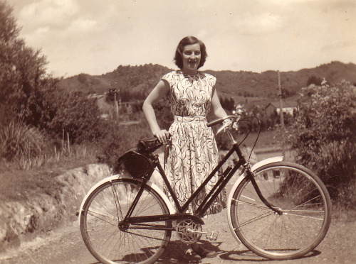 “This is my grandmother, Elizabeth Anne Waters. She got this bike for passing school certifica