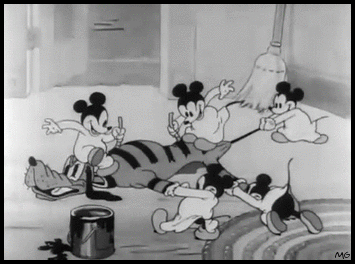 mothgirlwings:  Mickey and Minnie’s bratty children in Walt Disney’s Mickey’s Nightmare (1932) 