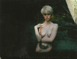 corwinprescott:   Alysha Nett - Corwin Prescott - Buy Print (Unique Polaroid) This is another polaroid from one of Alysha and I’s first shoots in the great city of Philadelphia PA.  Show on fuji 100c 4x5 this is one of my favorite polaroids we
