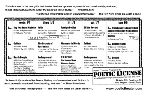 The Intangible Collective is representing big at this week’s Poetic License Festival! Summarie