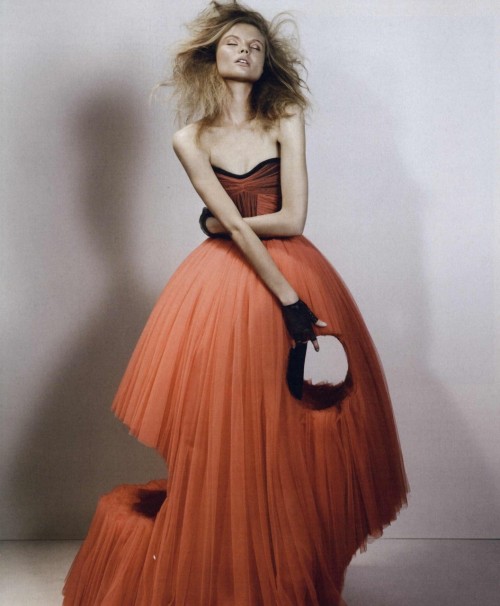 “Amsterdam Chainsaw Massacre” :// Magdalena Frackowiak by Josh Olins for Dazed and Confused February 2010  