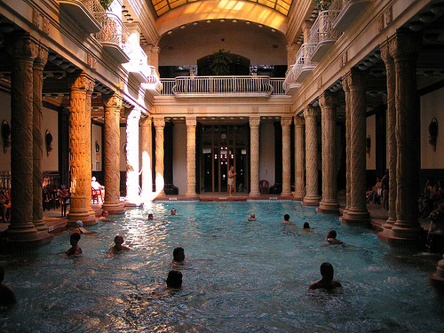 allthingseurope:  Gellert Baths, Budapest (by citycrab) 