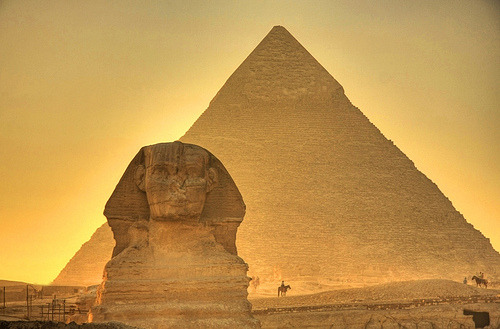 The Giza Sphinx at Sunset | Al Jizah, Egypt©  Matt Champlin