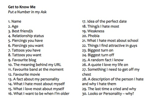 10 questions about me tumblr