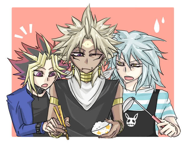 yami-nexus:  Yami Marik learns how to use chopsticks. 