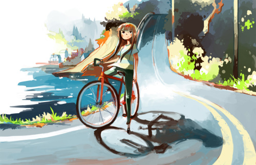 ashwara: Larger I have a million things to do but I did this instead woops I like drawing bikes  and