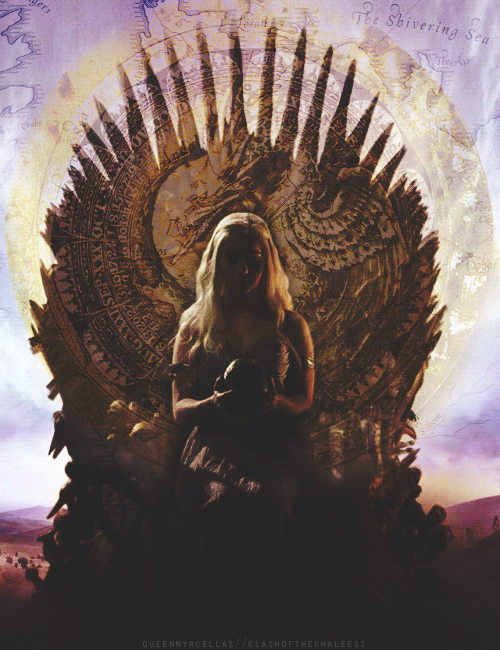 queenmyrcellas:All kneel for Daenerys Stormborn, the Unburnt, Queen of Meereen, Queen of the Andals 