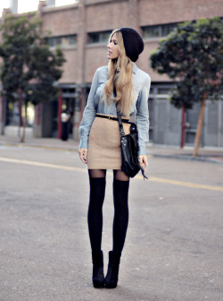 what-do-i-wear:  BOOTS: DOLE VITA, HAT: H&M,