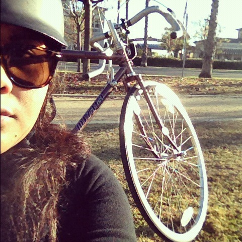 mmmdior: The bike ride home from work today was incredible. Melle was such a champ! So sturdy and po