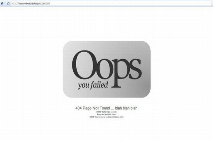 404 page not found