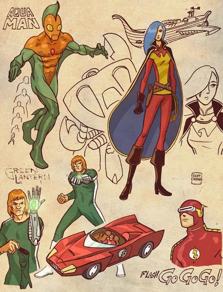 heroics - Justice League Japan by Cliff Chiang.