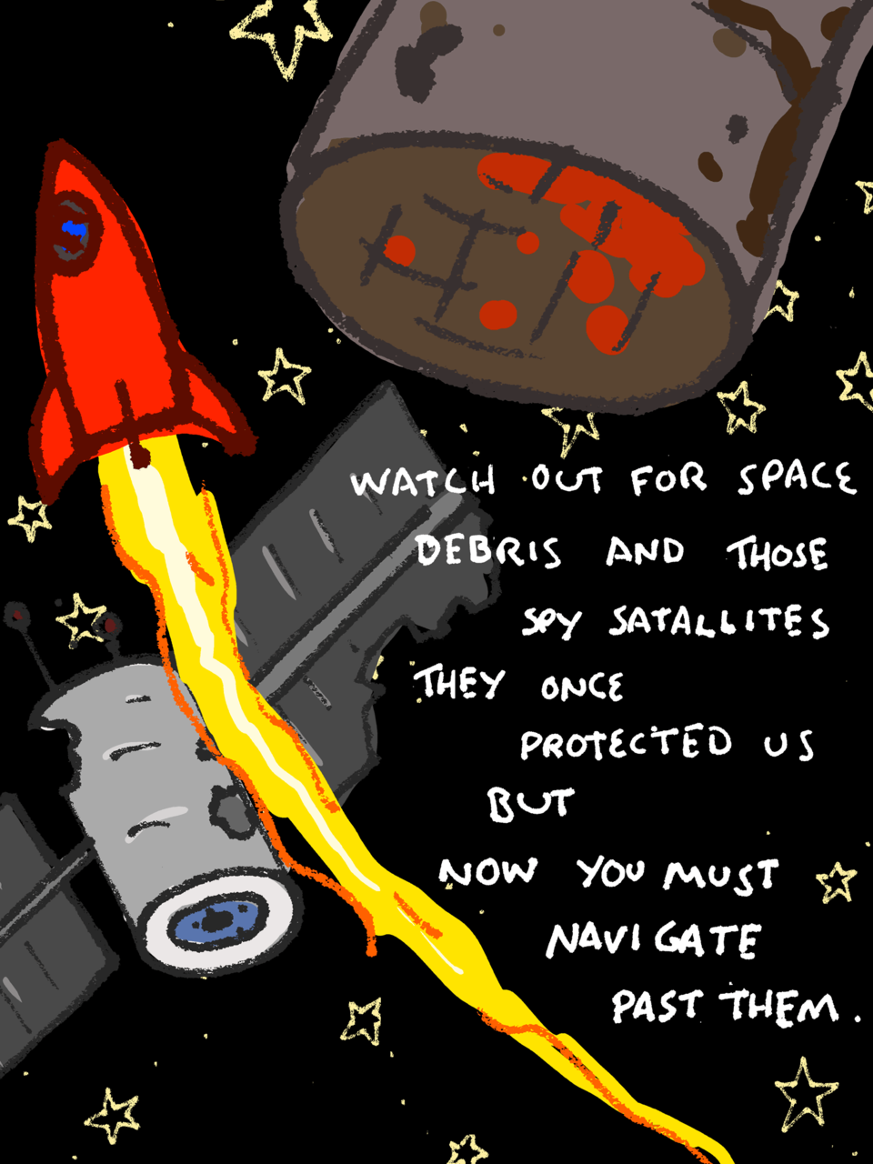 explodingdog:  They don’t protect us anymore Space Dog (six) 