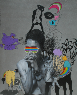 iheartmyart:  Ronald Ventura, Rainbow for Nothing, Oil on canvas, 2009, 48” x 36” 