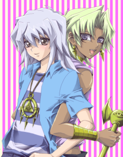 otakuwudbeme:  Bakura n Marik Side by Side