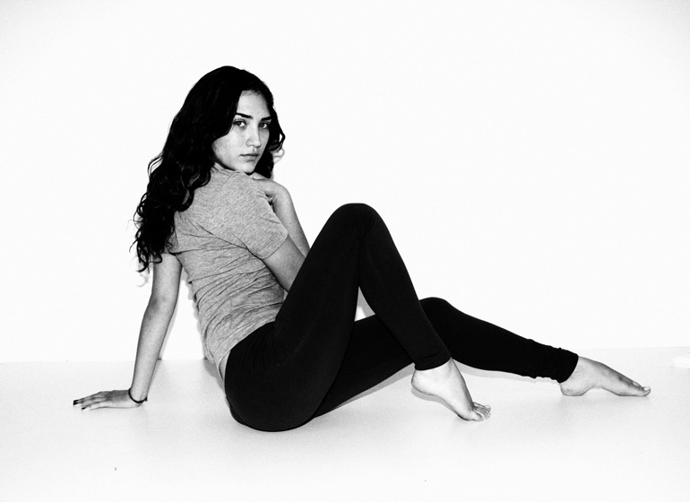 americanapparel:  Abby in Tri-Blend and leggings.  View our archives.