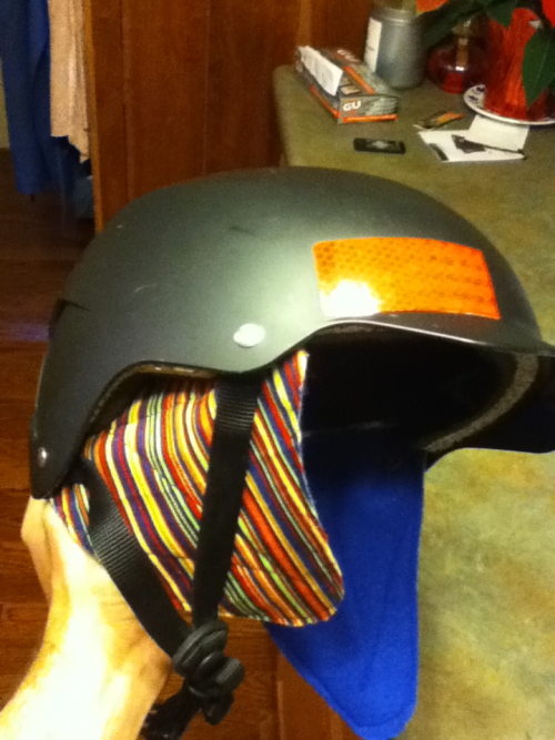 n2qfd: Finished ear flaps installed into the Bern Watts hardhat. Ought to help with the cold.