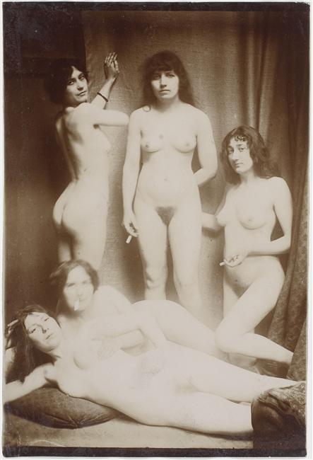 The past was good… movement-and-yoga:  Smoking II Cinq femmes nues by François-Ruper Carabin 