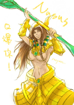 Thanks to ~tim1dslayer~ female Nasus Female Nasus about to Q