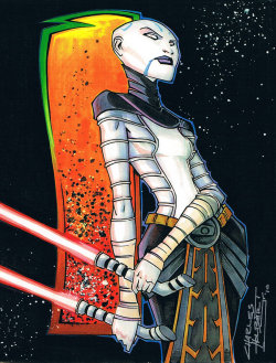 fantasynw:  Marker: Asajj Ventress by *KidNotorious