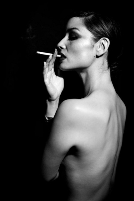 submissivegent:  Watching a haughty woman smoke like this completely flips my aversion to smoking to attraction for woman doing it. I wish I understood how that bit of my sexuality worked. 