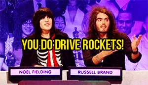 appypollylogies:  How do you think they get to the moon, stupid? - Russell