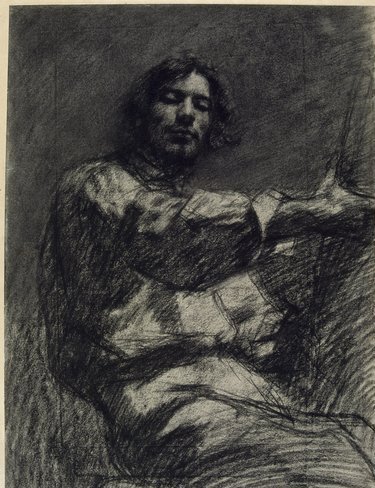 Courbet - Self Portrait known as At the Easel 1847