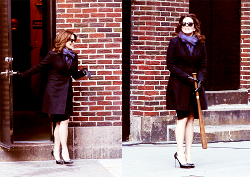 liekeblogger:Tina Fey arrives to ‘Late Show with David Letterman’ at Ed Sullivan Theater on January 