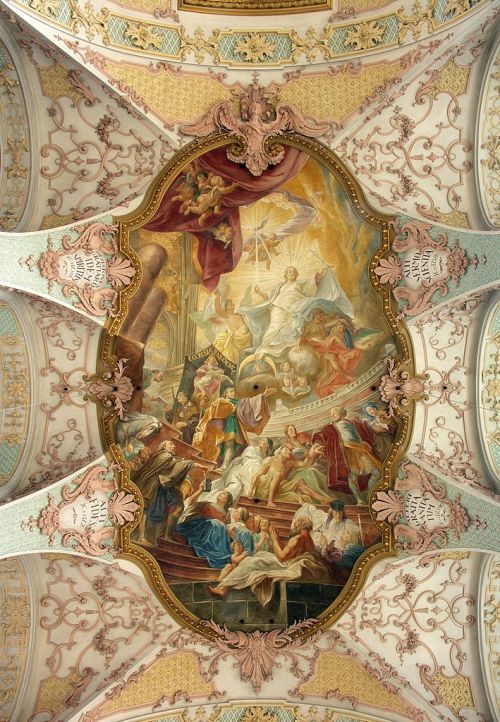 a-l-ancien-regime: Ceiling fresco of the Holy Spirit Church München Inspiration for our Jennifer Col