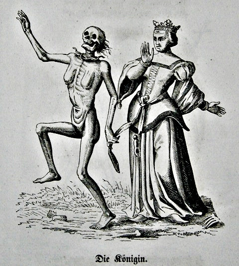ellamorte:  Copy of Matthäus Merians’ Death and the Queen 1852 
