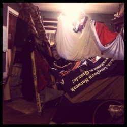 The largest blanket fort I&rsquo;ve ever seen. Practically a blanket castle. (Taken with instagram)
