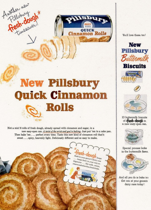 Pillsbury Cinnamon Rolls, 1955