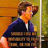  Character Photoset: Chandler Bing Handle? I can handle it. Handle is my middle name. Well, actually its the middle part of my first name. 