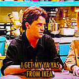  Character Photoset: Chandler Bing Handle? I can handle it. Handle is my middle name. Well, actually its the middle part of my first name. 