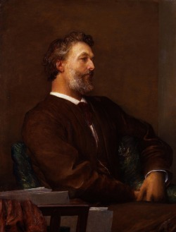 artofmasculinity:  George Frederic Watts - Portrait of Frederic, Lord Leighton 