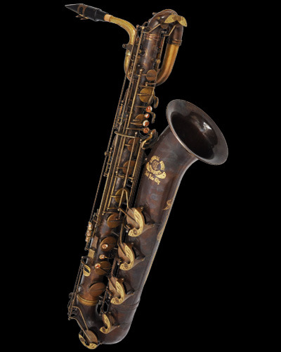 fuckyeahinstruments:    Cannonball Bari Saxophone  Brute™ - Aged Patina Treatment