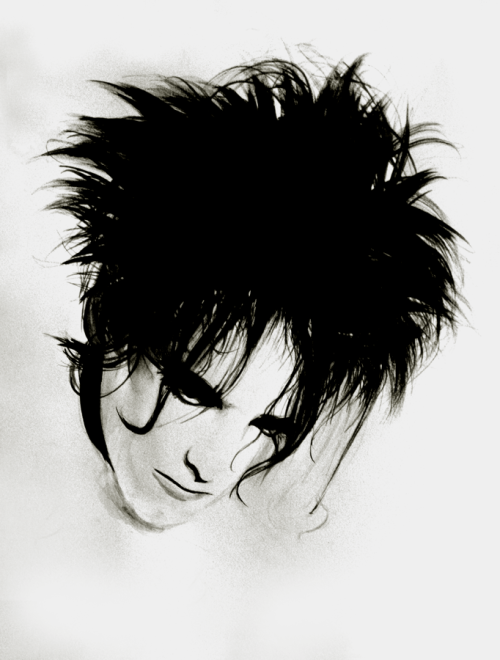 The Cure, goddamnit! <3a3, black acrylic paint, approximately 2 hours Only his hair, not anything else, make him darker than any goth. So guys, please stop trying and don’t wear silly dresses anymore :3