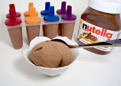   Nutella Ice Cream Ingredients1 cup of Nutella6 BananasThat’s it. You can add cinnamon or cocoa powder if you want but it isn’t needed. Throw the two ingredients into a blender or food processor and blend till very smooth. Pour into Freezer safe