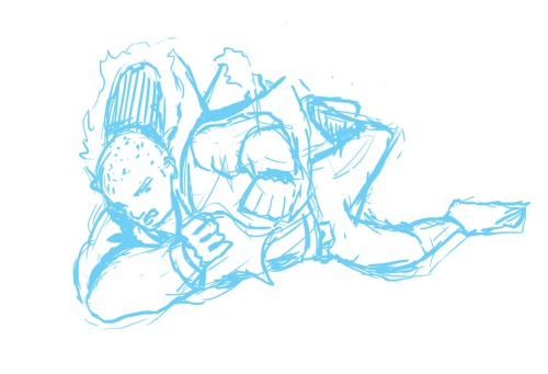 Sketch Of The Day. This Was .... 10 Minutes? It's Pretty Janky Still, But .... At Least It's Action-y,