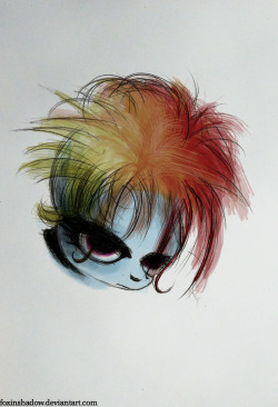 Rainbow Dash Emulating Http://Foxinshadow.tumblr.com/Post/15399586513/The-Cure-Goddamnit-3-A3-Black-Acrylic-Paintwhy