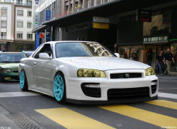 nissan-skyline-passion:  Kitted and dropped. 